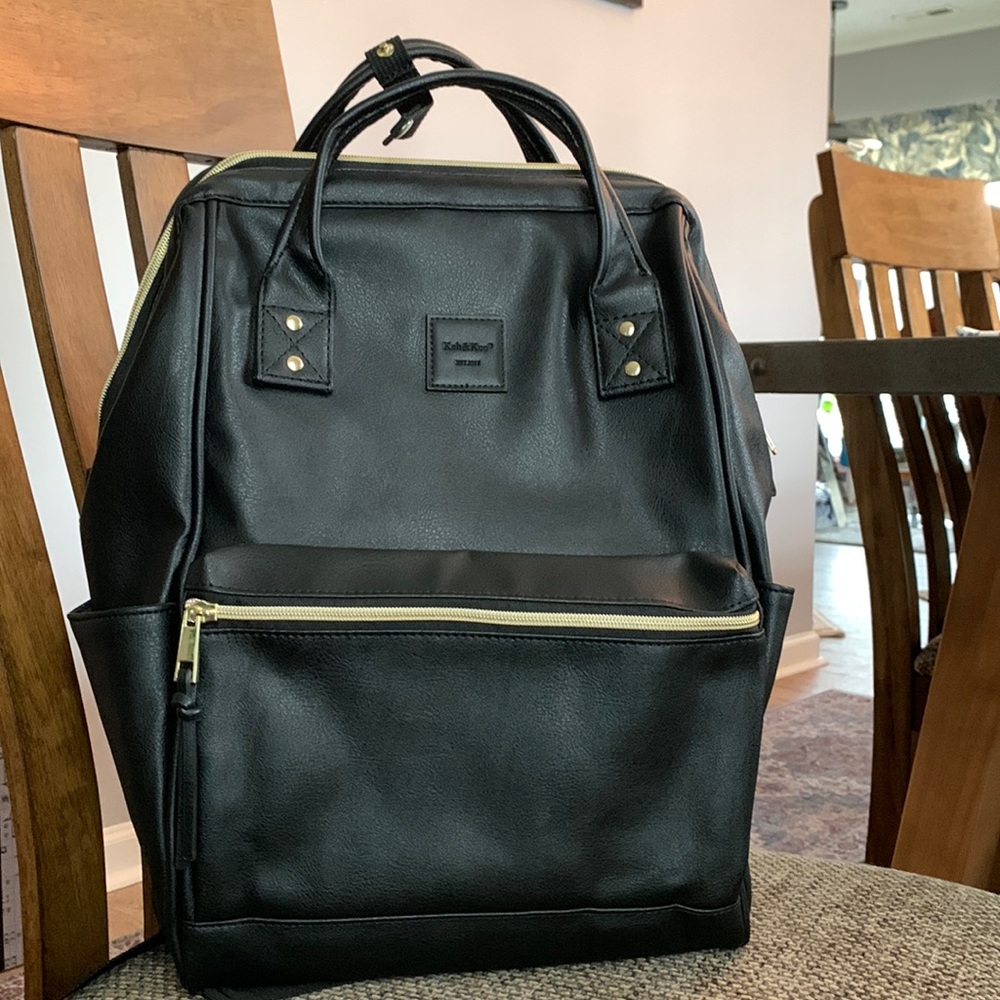 Kah & Kee Faux Leather Backpack